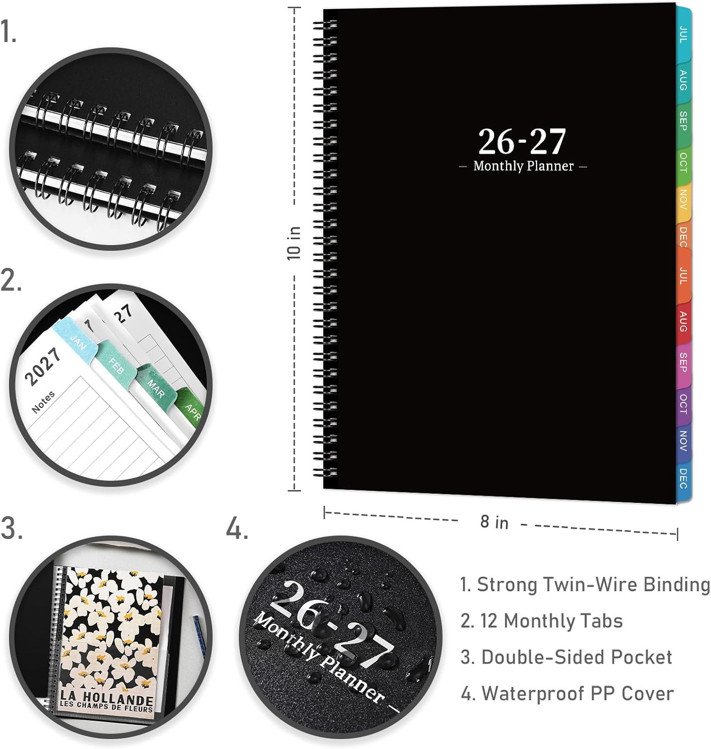 2026-2027 Monthly Planner – Academic Planner/Calendar 2026-2027, JUL 2026 – DEC