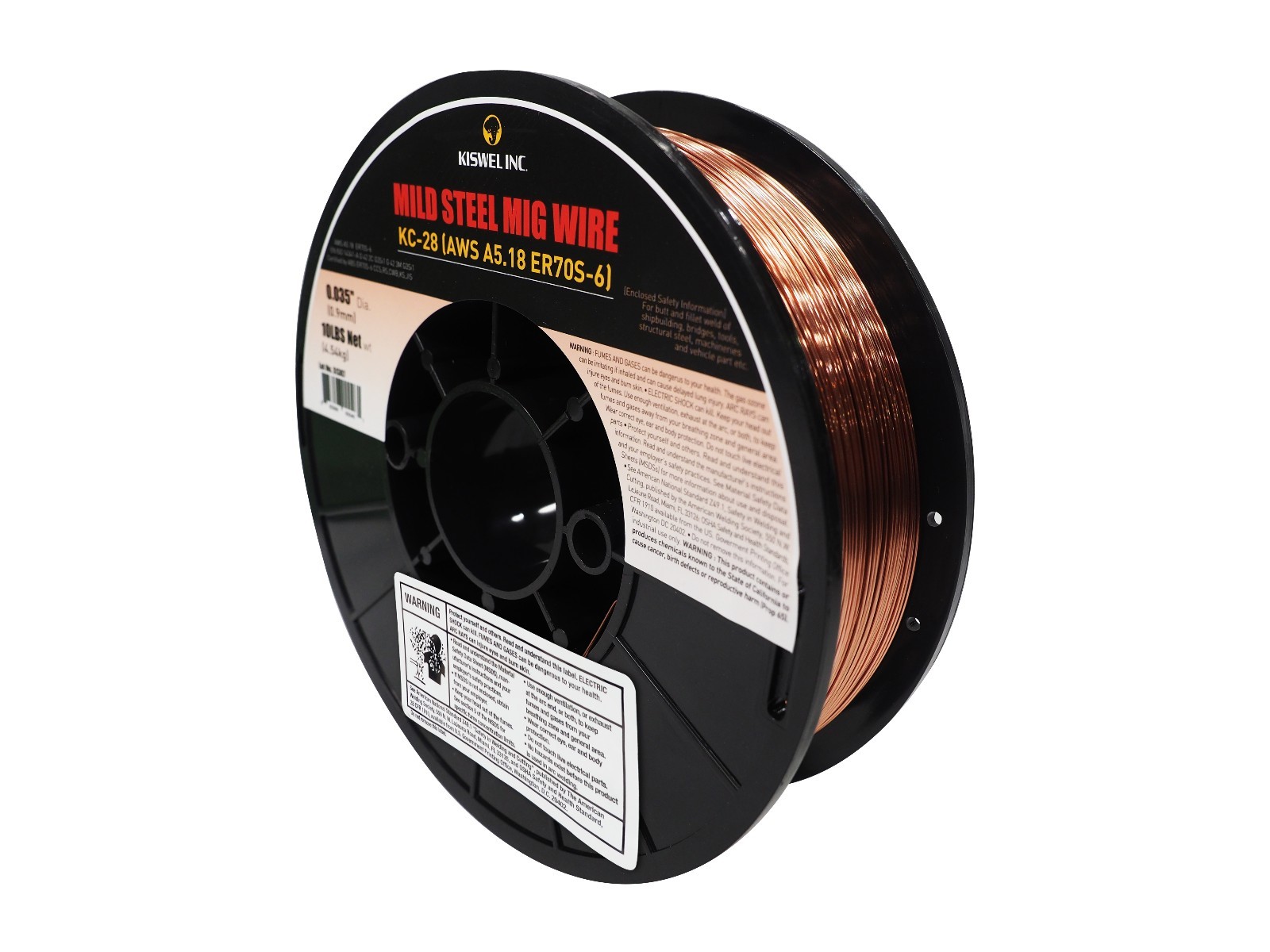 ER70S-6 0.035 in. Dia 10 lbs. Copper Coated Solid Wire (2 Rolls)