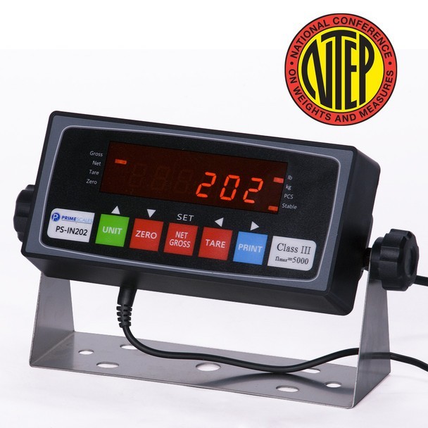 Prime Systems NTEP 16″x20″ Bench Scale w indicator 250×0.05lb Stainless steel