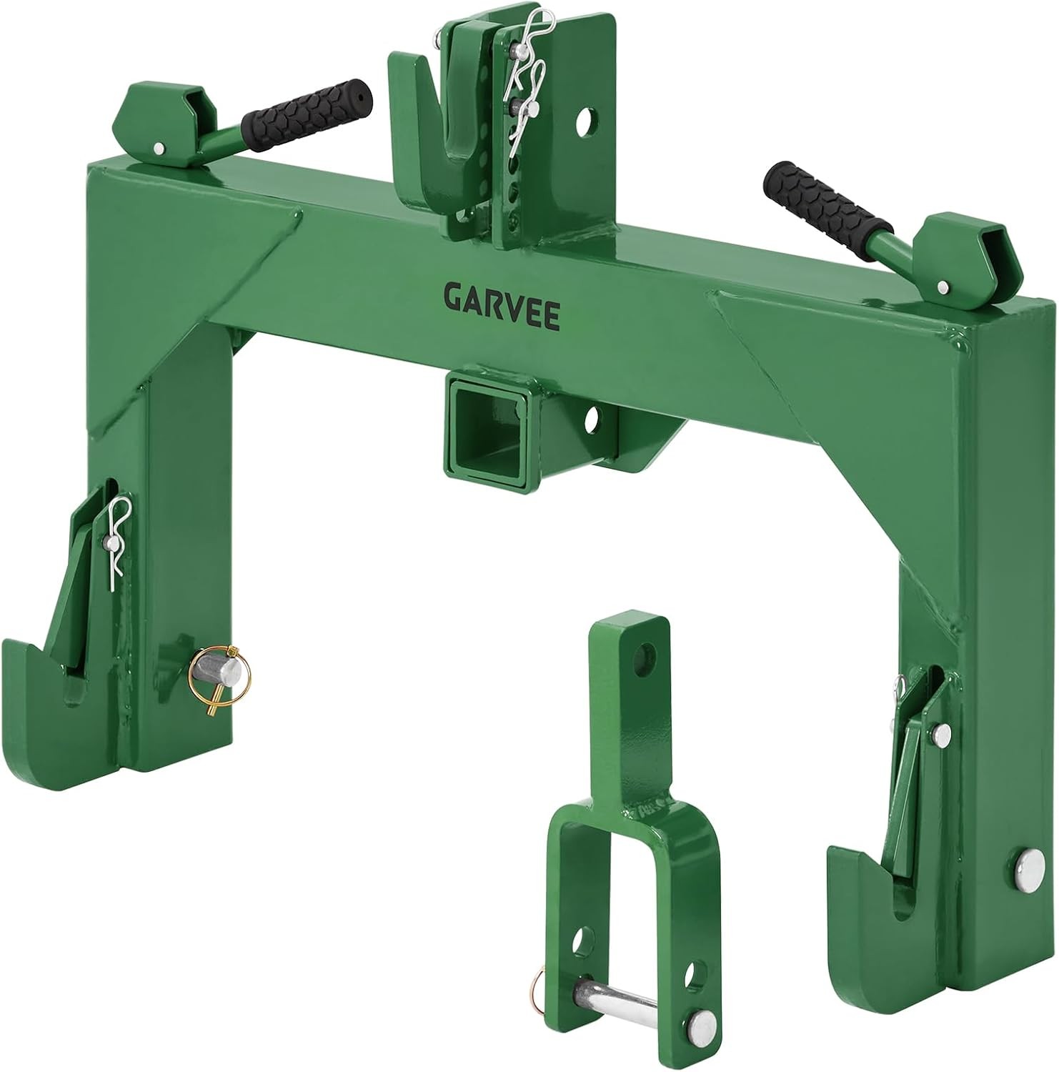 Category 1 3 Point Quick Hitch with 2in Receiver 3000lb Adjustable Tractor Hitch