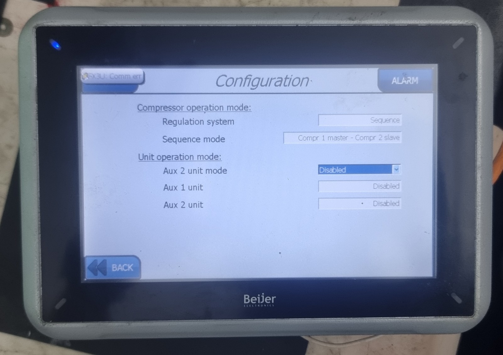 BEIJER ELECTRONICS IX PANEL T7A PART NUMBER : 630000201 HMI DISPLAY