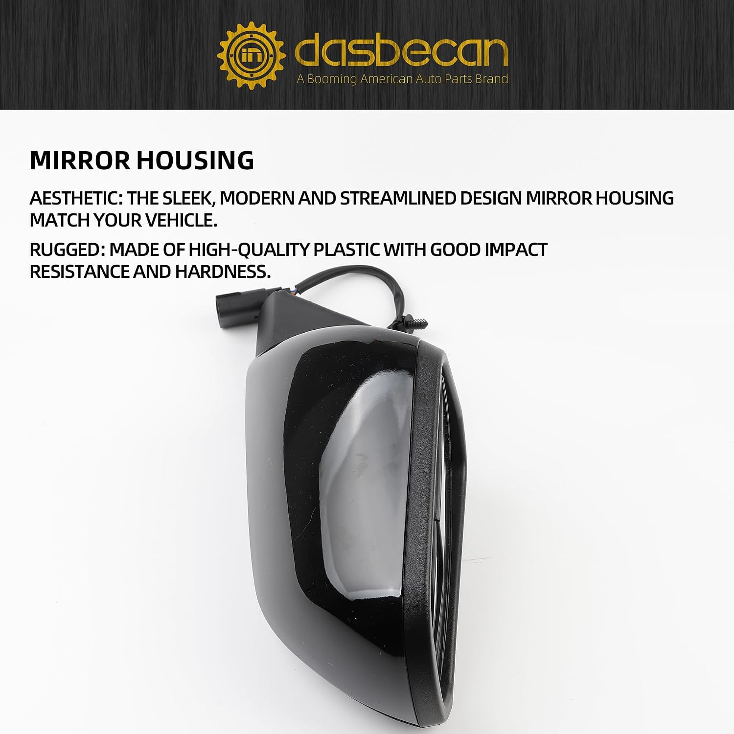 Left Driver Side Door Mirror Compatible with Ford Mustang 2015-2020 Power Glass