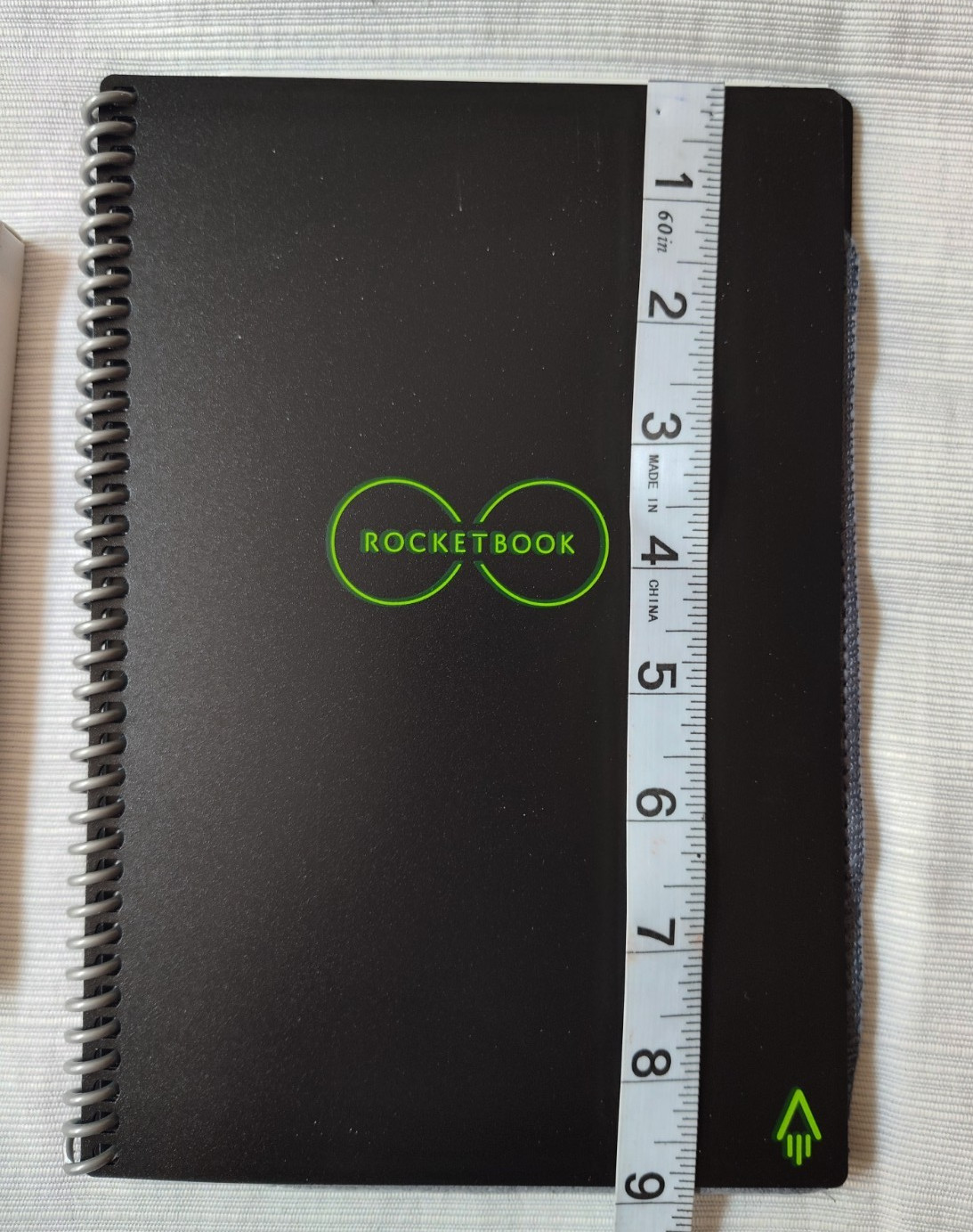 RocketBook Reusable Spiral Notebook Core Black Open Box 6″x9″