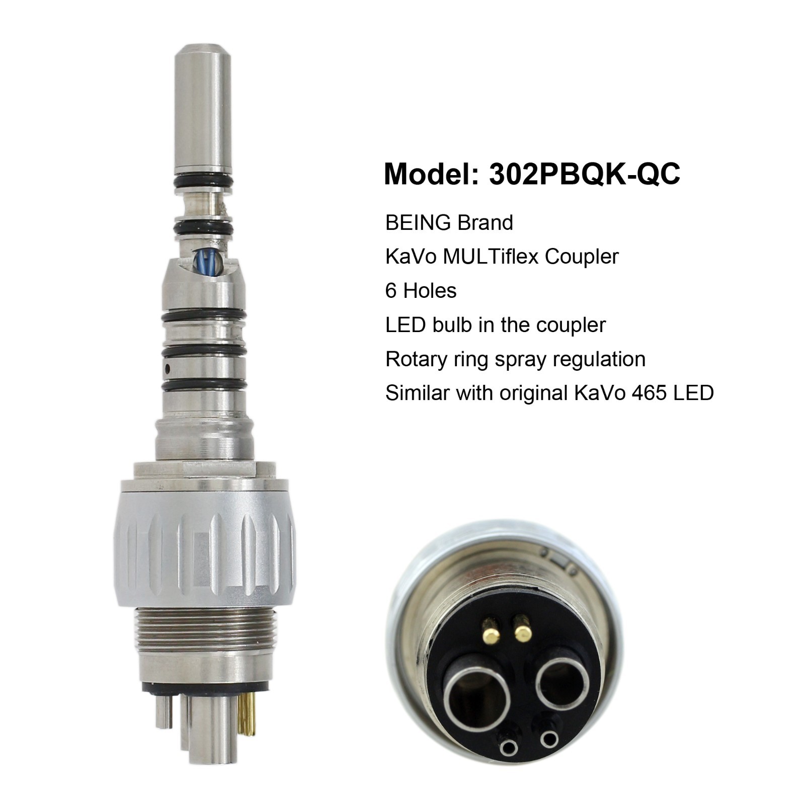 BEING Dental High Speed Turbine Handpiece Fiber Optic For KaVo MULTIflex Coupler