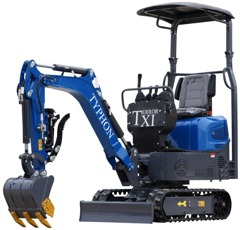 TERROR XI Mini Excavator 1 Ton Digger 13.5hp Gas Tracked Crawler B&S EPA Engine