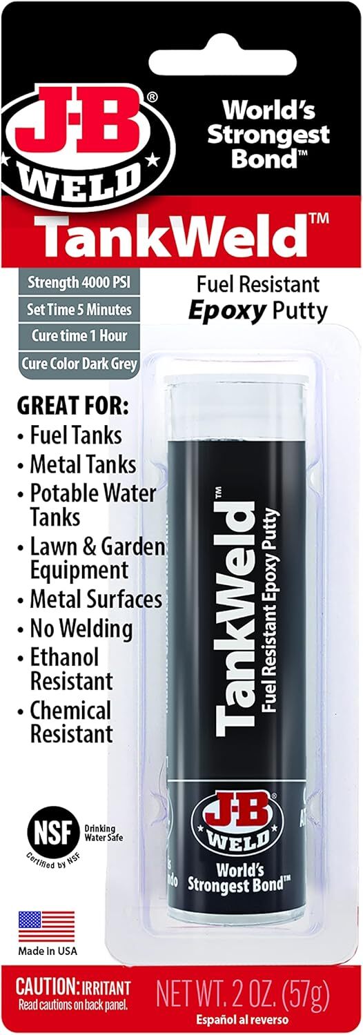 J-B Weld 8217 TankWeld Gas Tank Repair – 1 oz.,Dark Grey