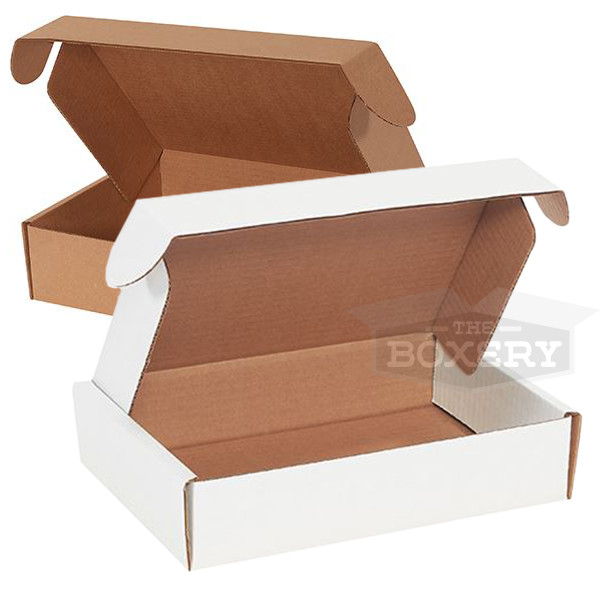 White & Kraft Outside Tuck Corrugated Mailers – The Boxery