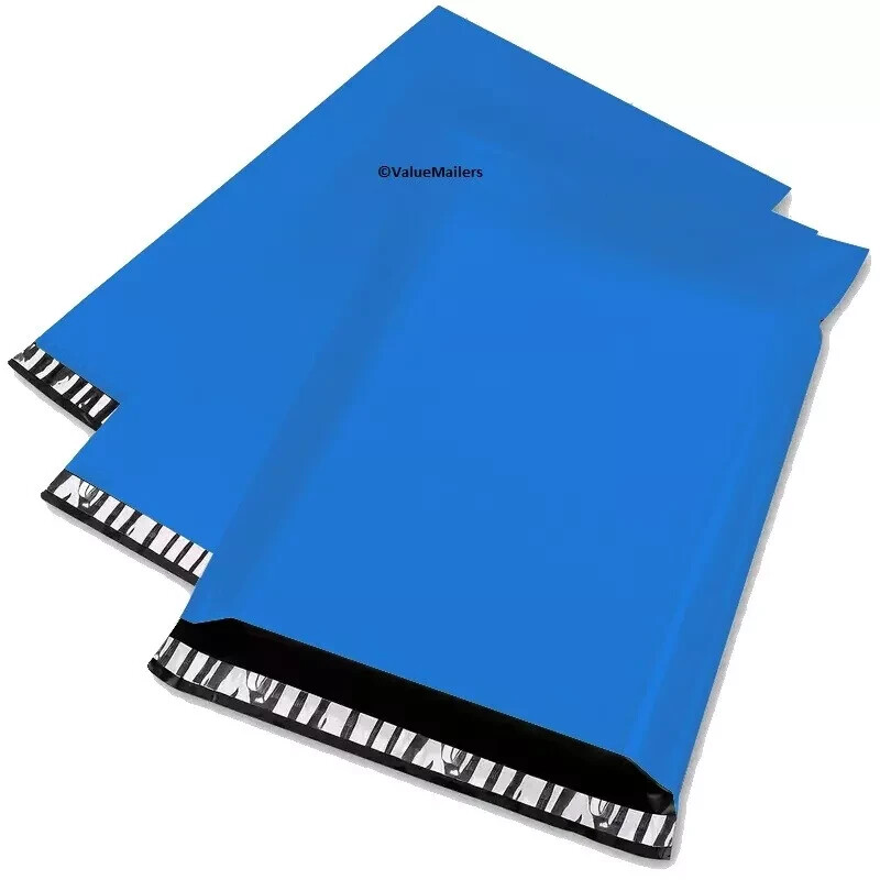 1000 7.5×10.5 BLUE Poly Mailers Shipping Envelopes Couture Boutique Quality Bags