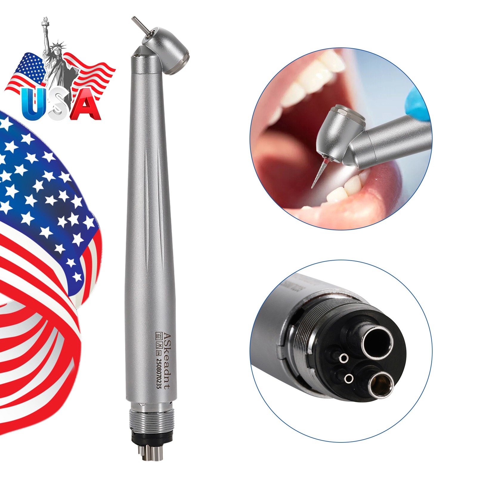 Dental LED Curing Light Lamp Wireless Cordless Resin Cure Lamp 5W 2000MW USPS