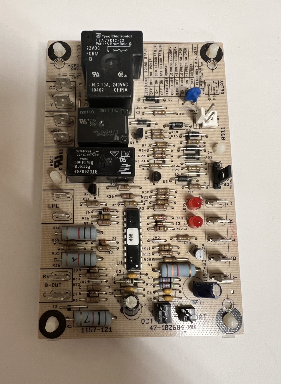 Rheem Ruud Control Board 1157-121 47-102684-08