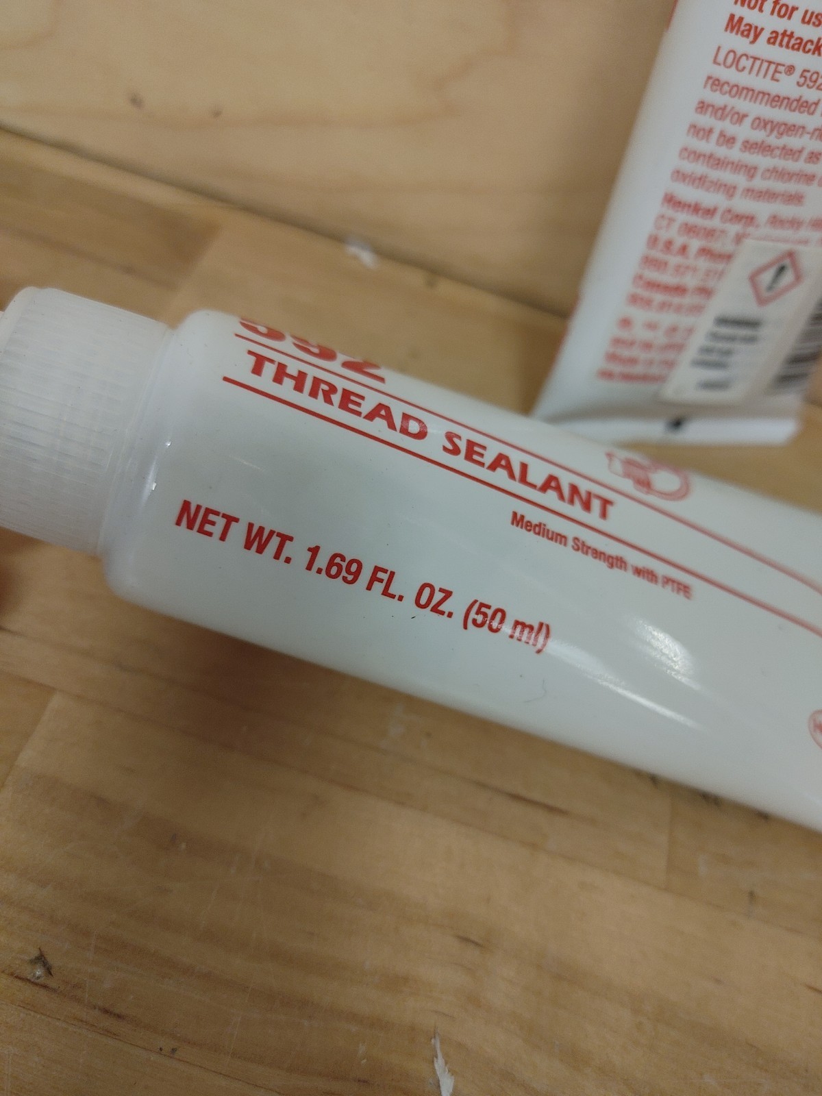 (2) Loctite 592 Thread Sealant 50mL Pipe Sealant PTFE 1.69 FL. OZ. 59231 209761
