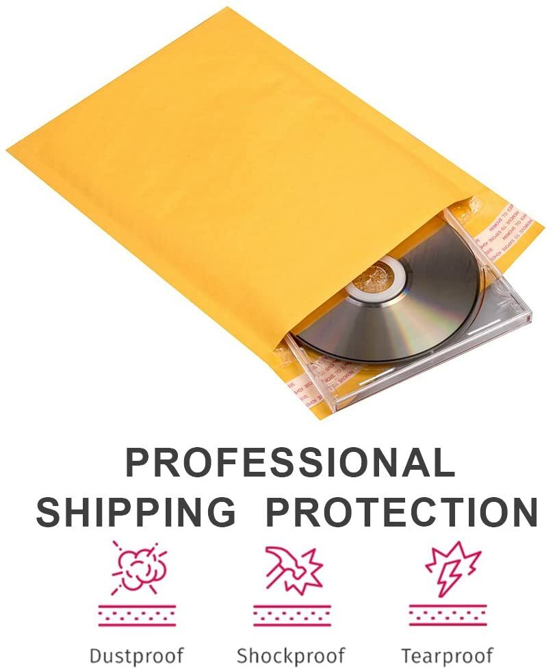 Any Size Kraft Bubble Mailers Shipping Mailing Padded Bags Envelopes Self-Seal