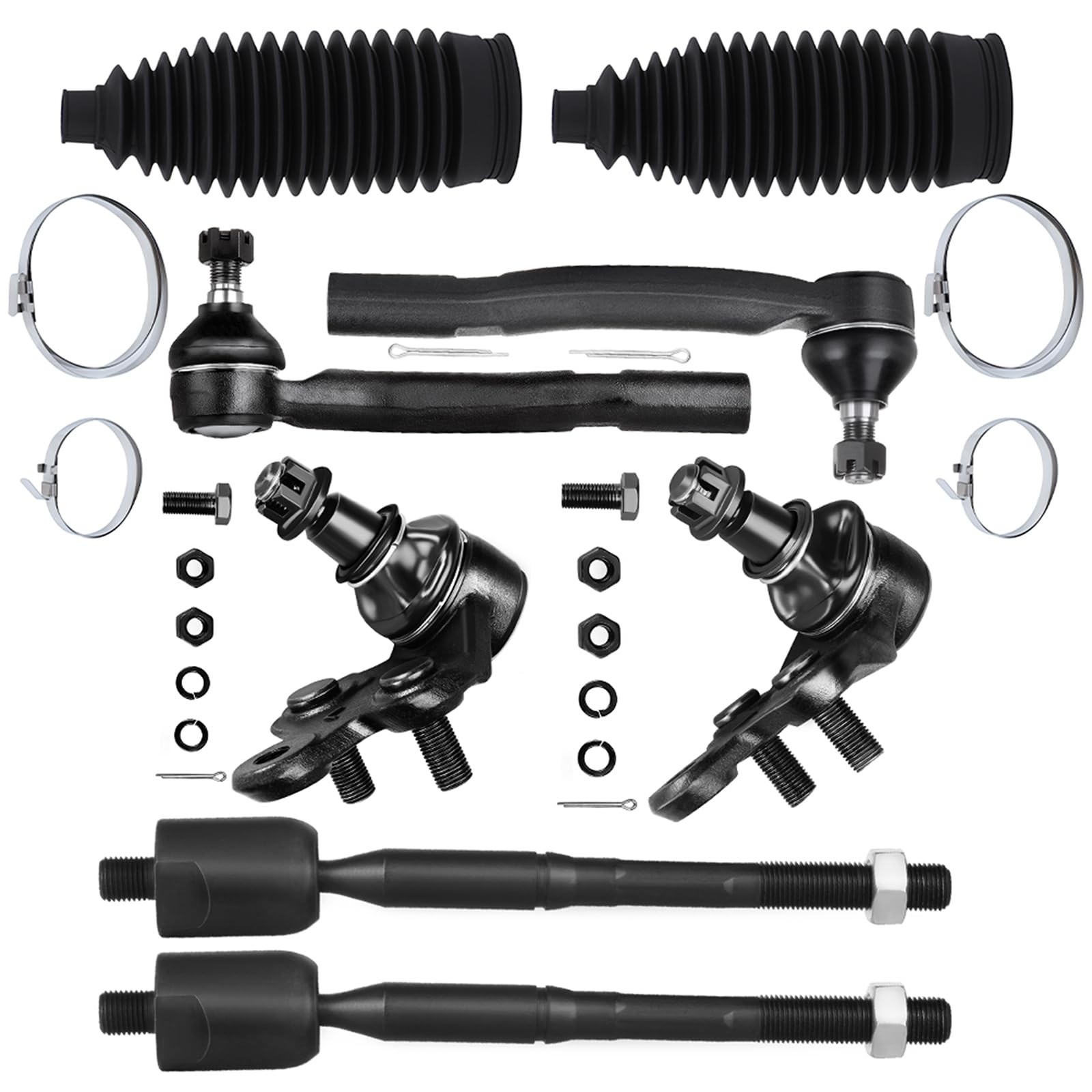 8pc Tie Rod Ends Ball Joints & Boots For 02-06 Camry 04-08 Solara 04-06 ES330