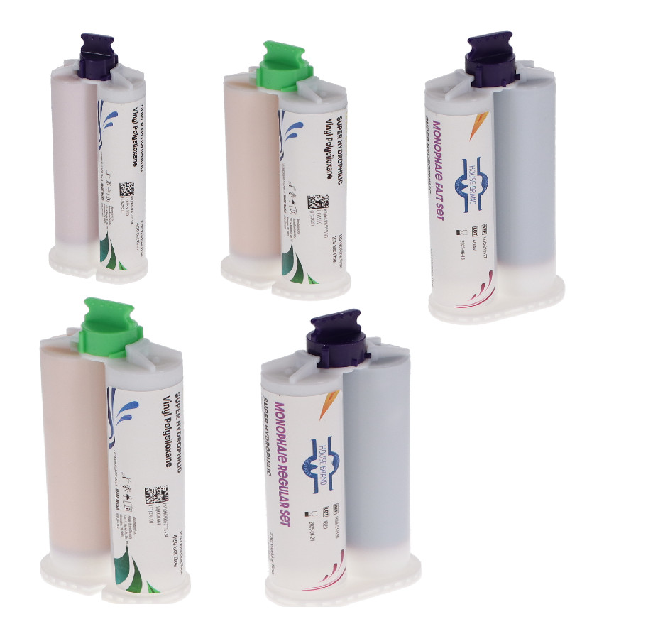 House Brand Dentistry VPS Dental Impression Materials 50ml Cartridges 2/Pk