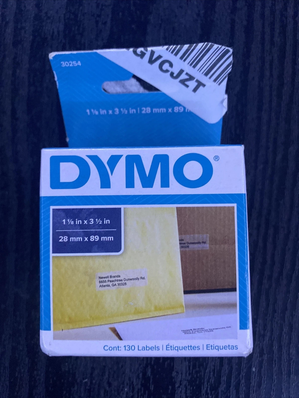 Dymo #30254 Address Label 1.12″ Width x 3.50″ Length Rectangle 130/Roll
