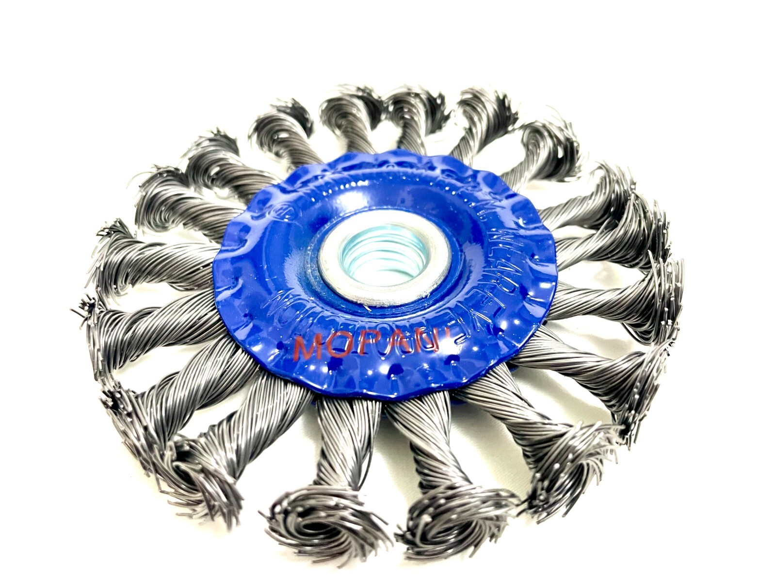 10Pcs Wheel Wire Brush 4-Inch (4″ Twisted/Knotted) 5/8″-11 UNC Angle Grinder