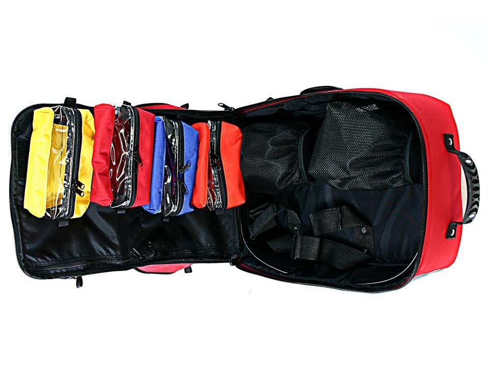 Iron Duck BLS Backpack 35132 First Responders EMT Medical Trauma Bag – Red