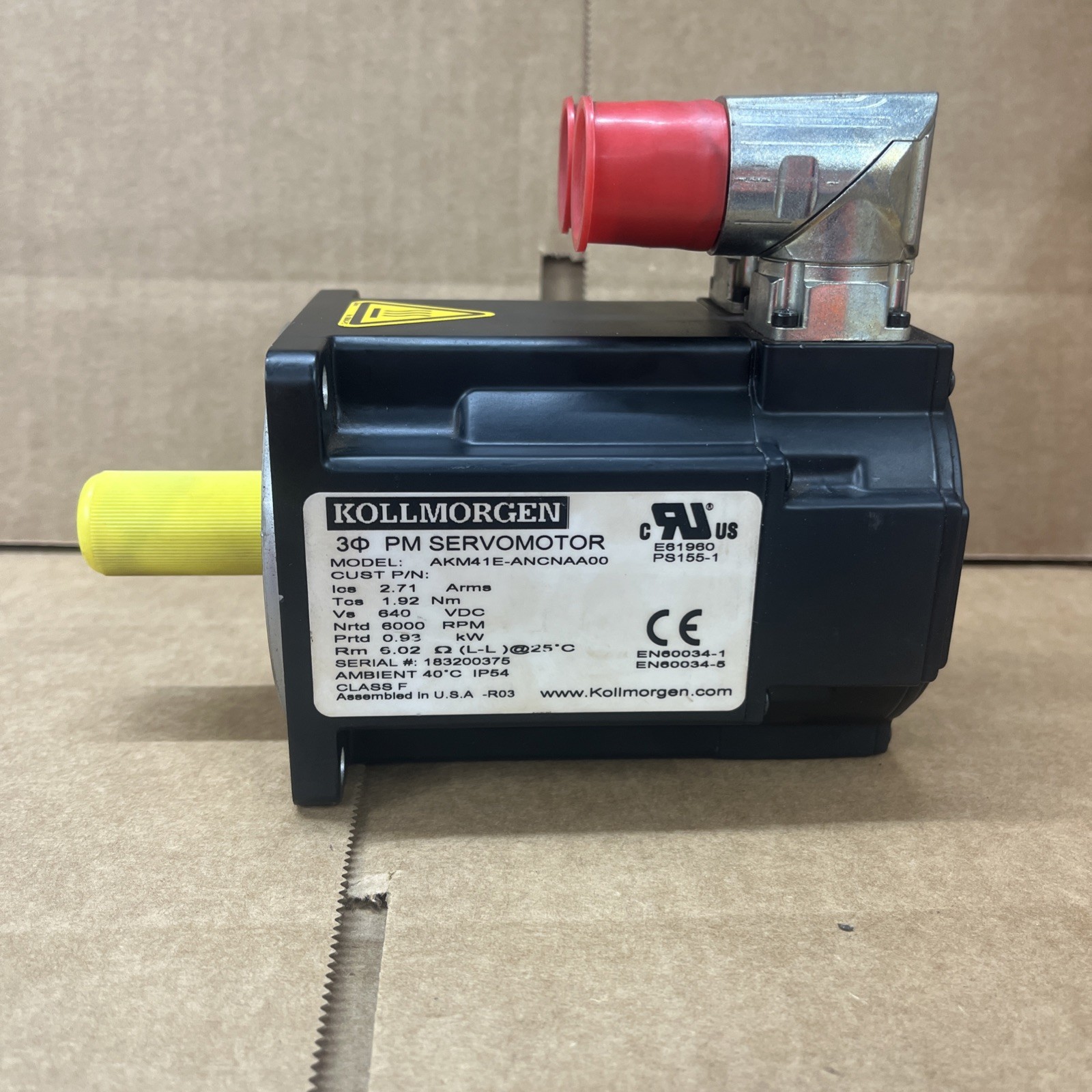 Kollmorgen AKM41E-ANCNAAOO Servo Motor NEW NO BOX