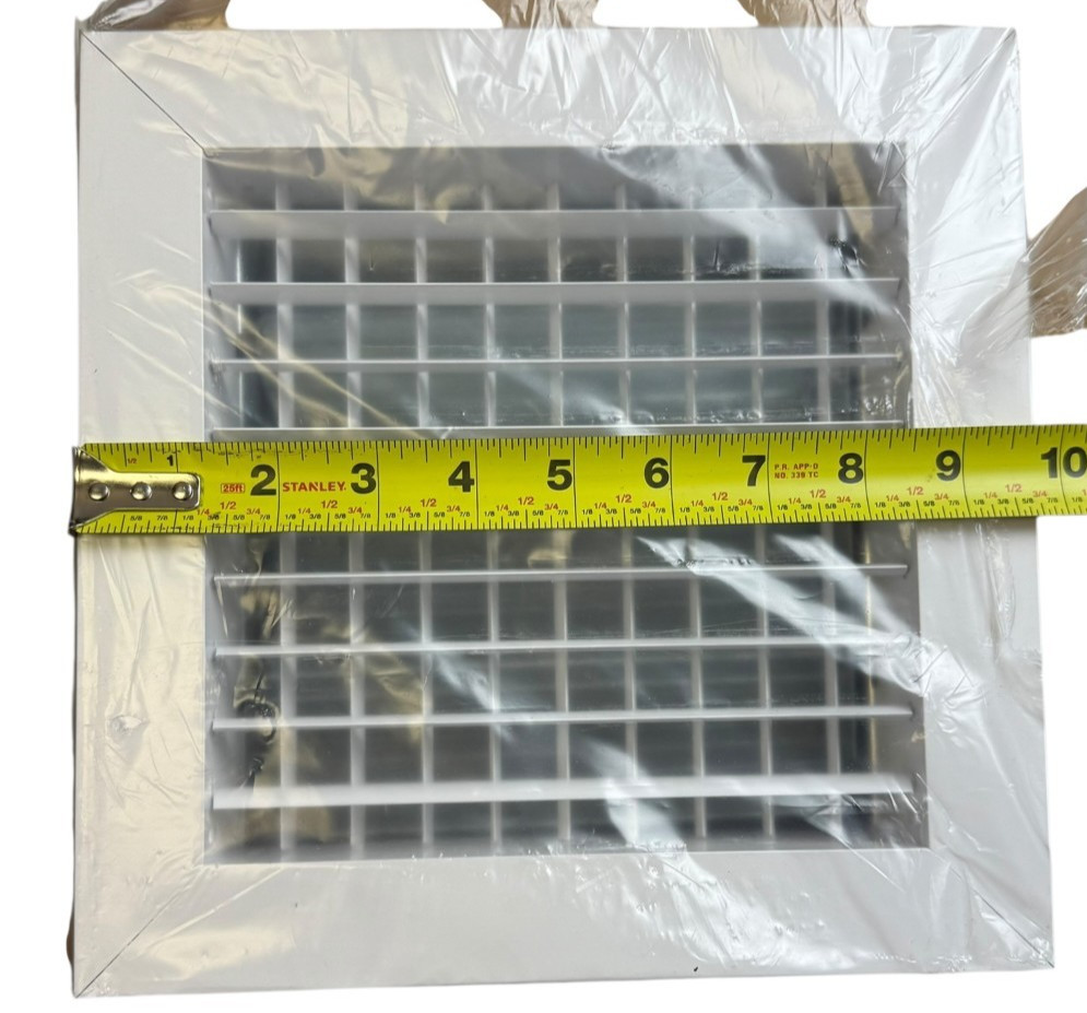 Titus 4FL 12×4 Steel HVAC Return Air Grille White 12×4 Vent Cover MADE IN MEXICO