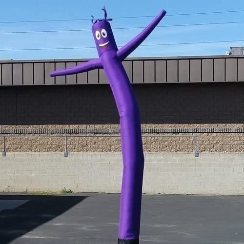 Light Blue 20ft Tall Inflatable Tube Man Air Powered Dancing Guy for Outdoors…