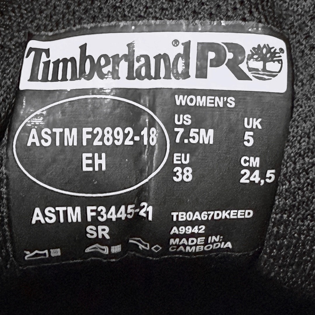 Timberland PRO Setra Soft Toe Safety Shoes – NEW Womens 7.5 Black – #49005-OF
