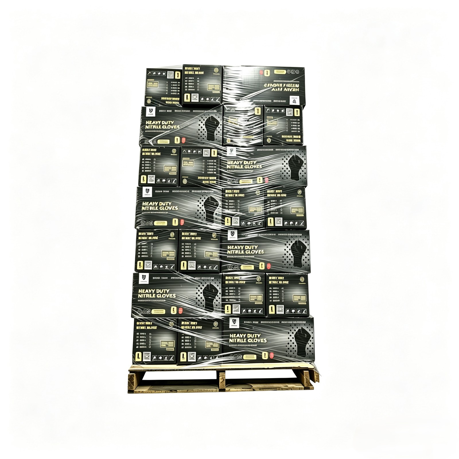 Full Pallet 8Mil Black Nitrile Exam Gloves Diamond Grip Latex Free 56 Cases