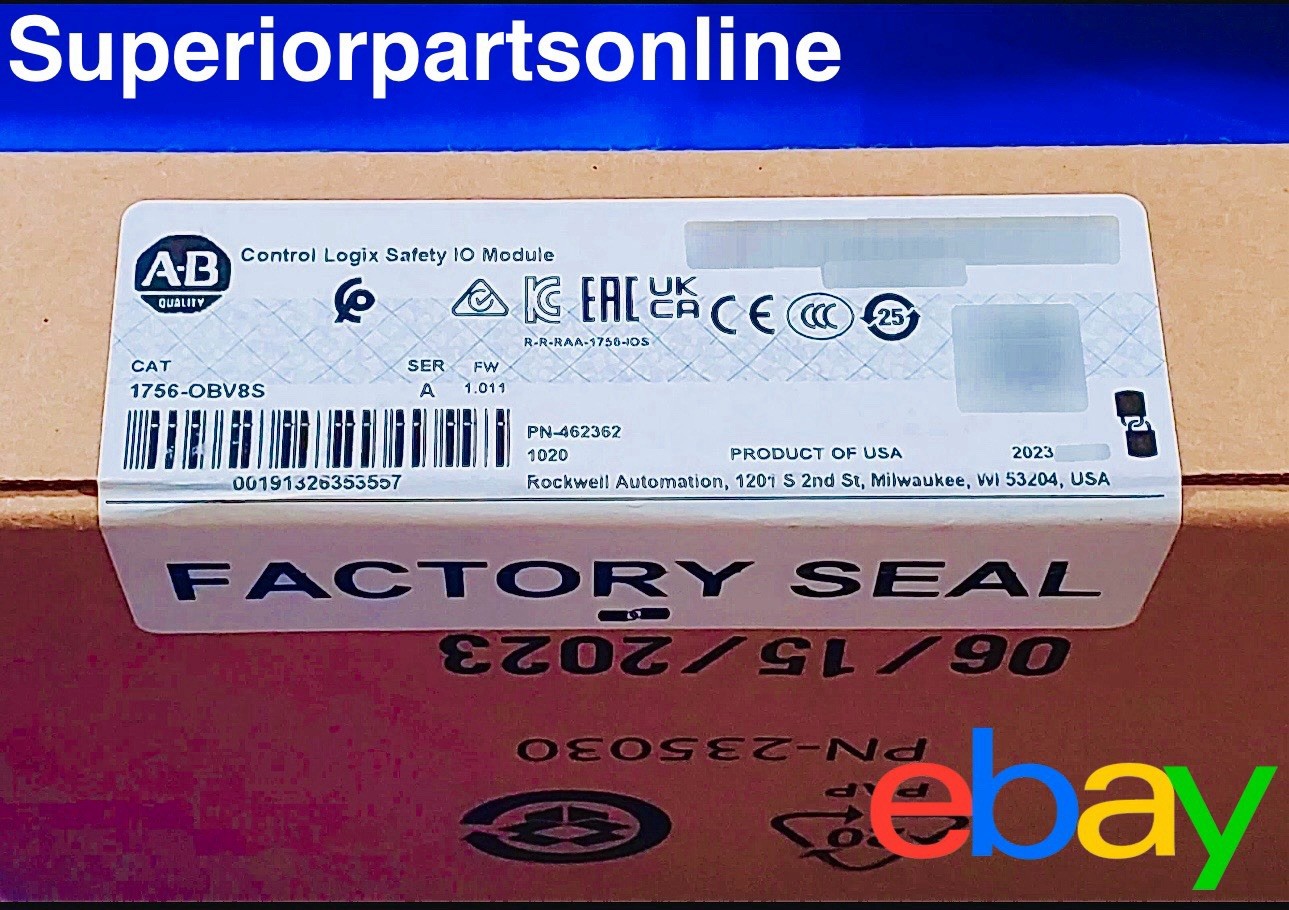 *NEW* Allen-Bradley 1756-OBV8S Series A. Safety IO Module FW:1.011