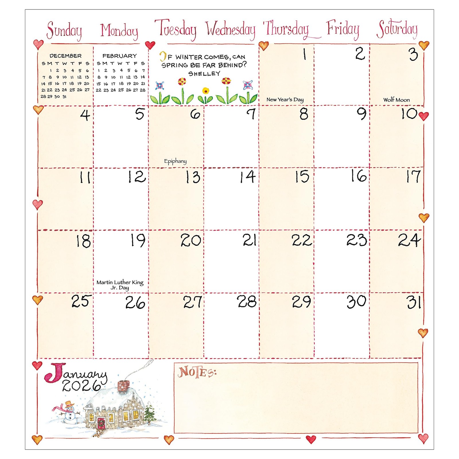 2026-2027 Susan Branch Pocket Planner Small Monthly 3.5×6.5