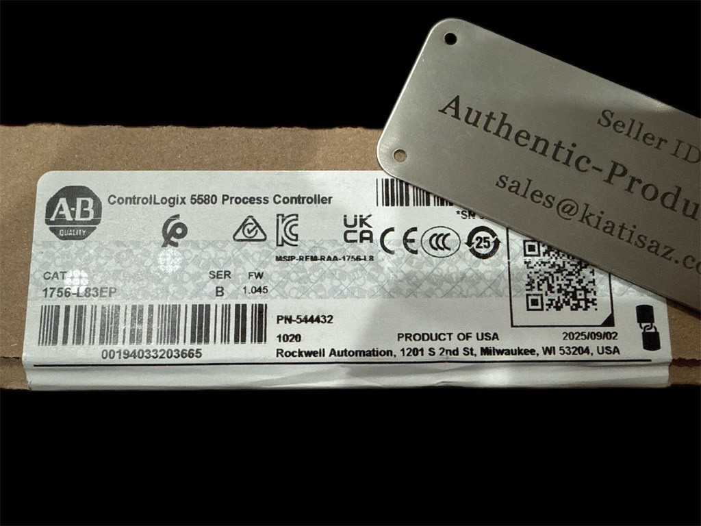 2025 NEW Sealed Allen Bradley 1756-L83EP Ser B ControlLogix 5580