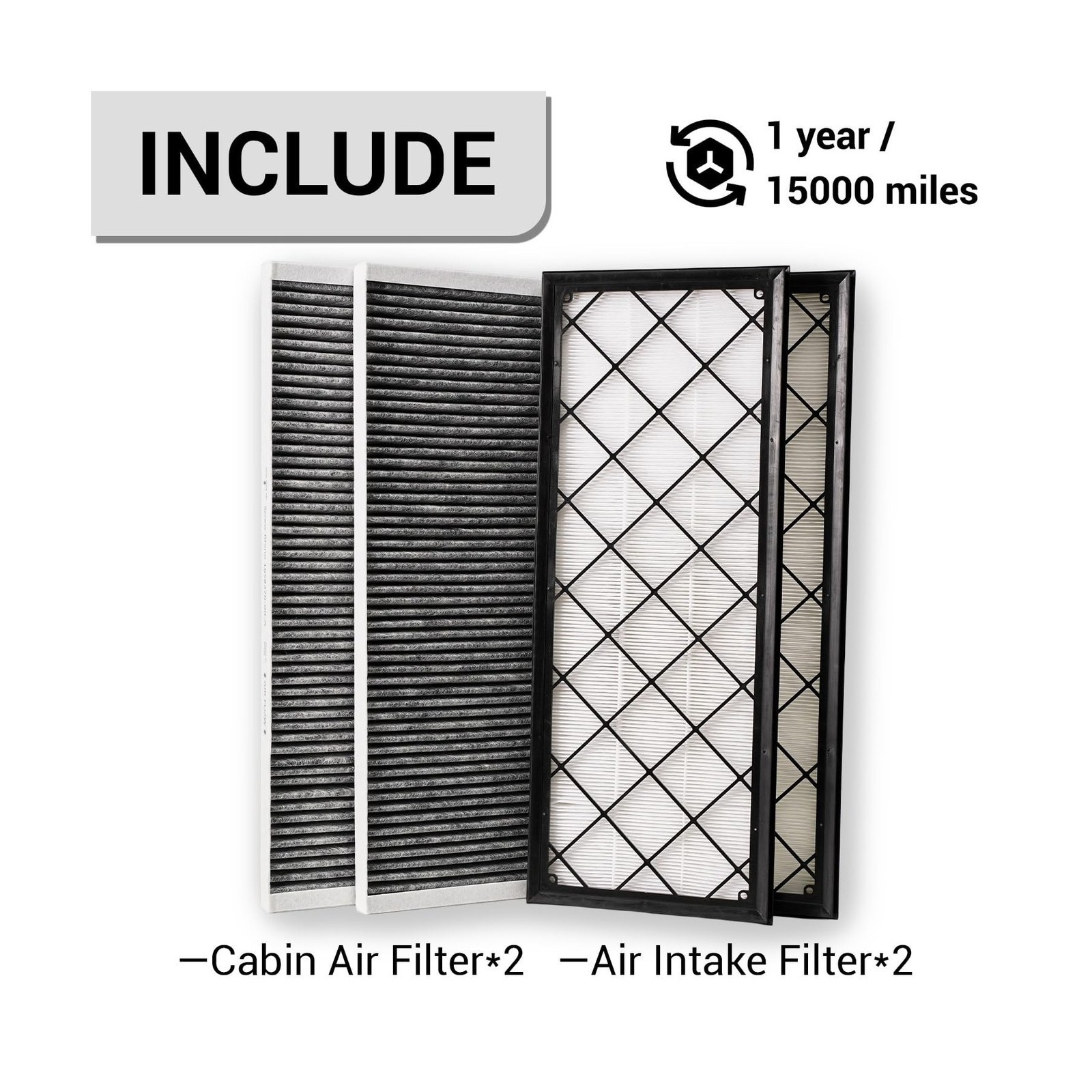 HEPA Air Filter for Tesla Model Y 2020 2021 2022 2023 2024 2025 2026,4-PCS Ac…