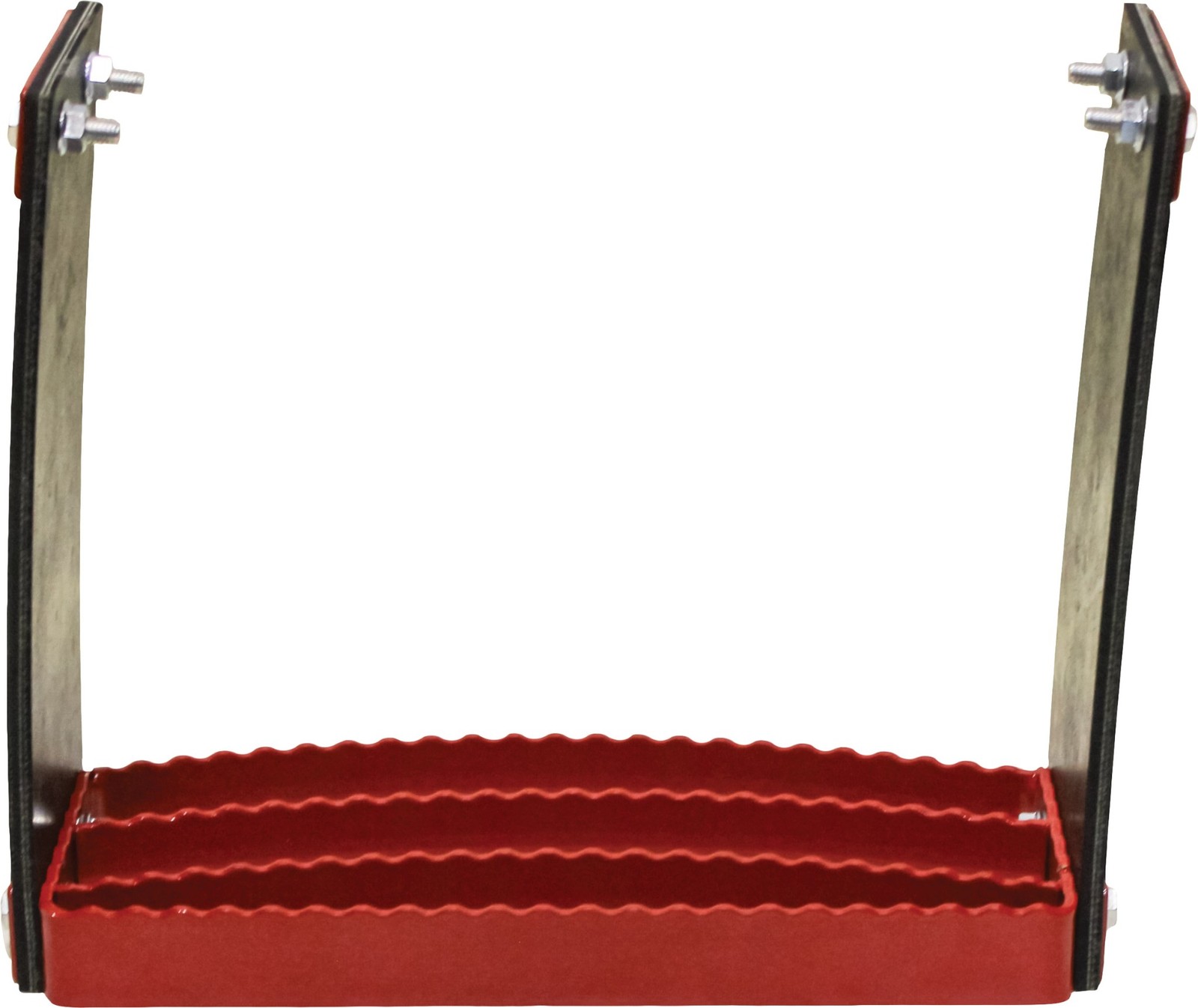 KM Universal Bolt-On Flex Step – Red flexible step for tractors