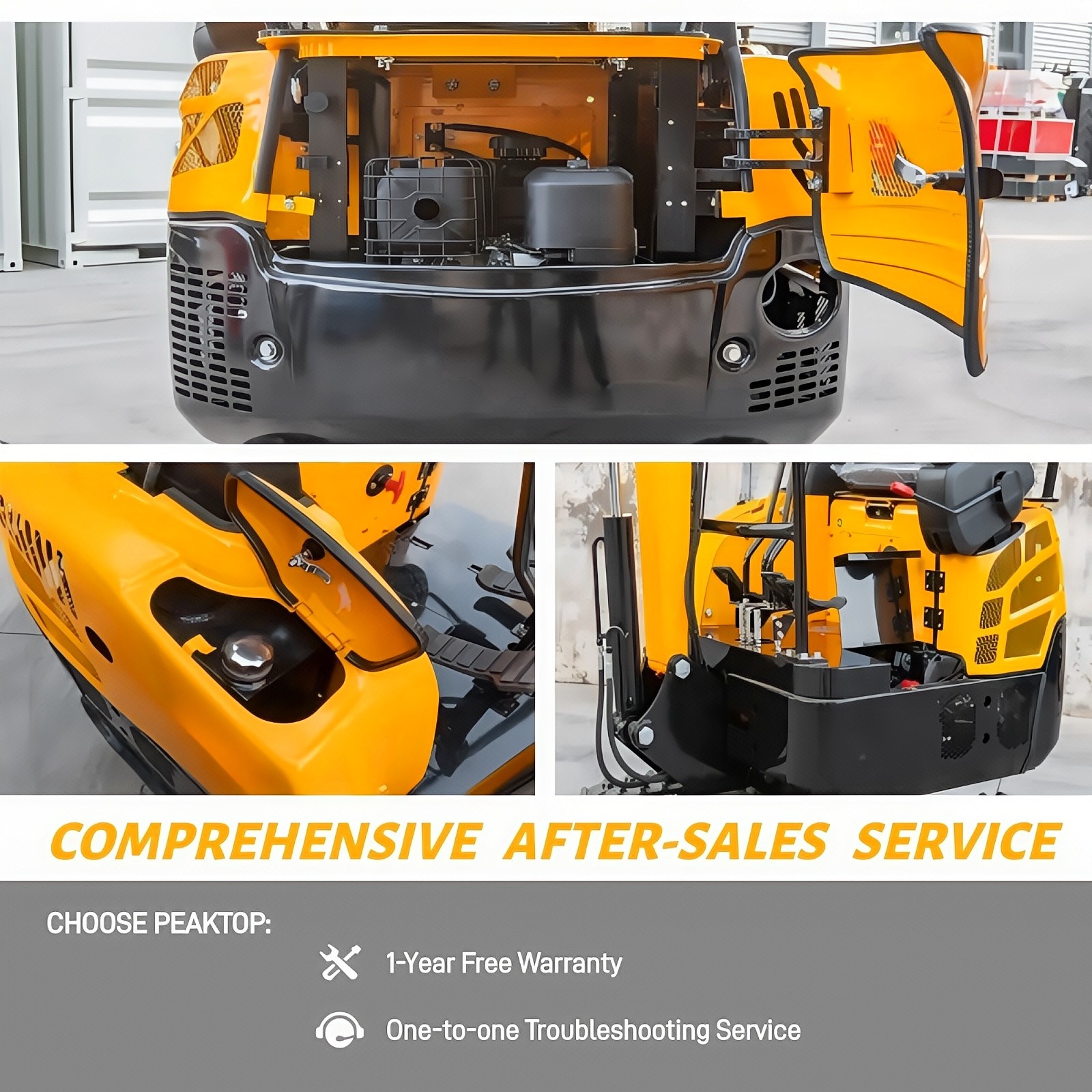 FREE SHIP 1.6Ton 2Ton Mini Excavator EPA B&S Engine Tracked Crawler Digger