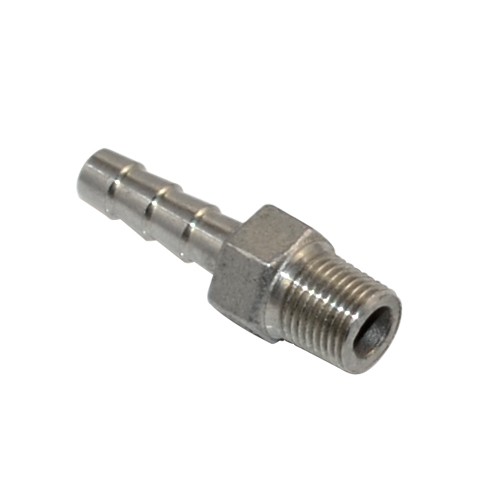 Threaded Pipe Fitting to Barb Hose Tail End Connector Stainless Steel NPT SS 304