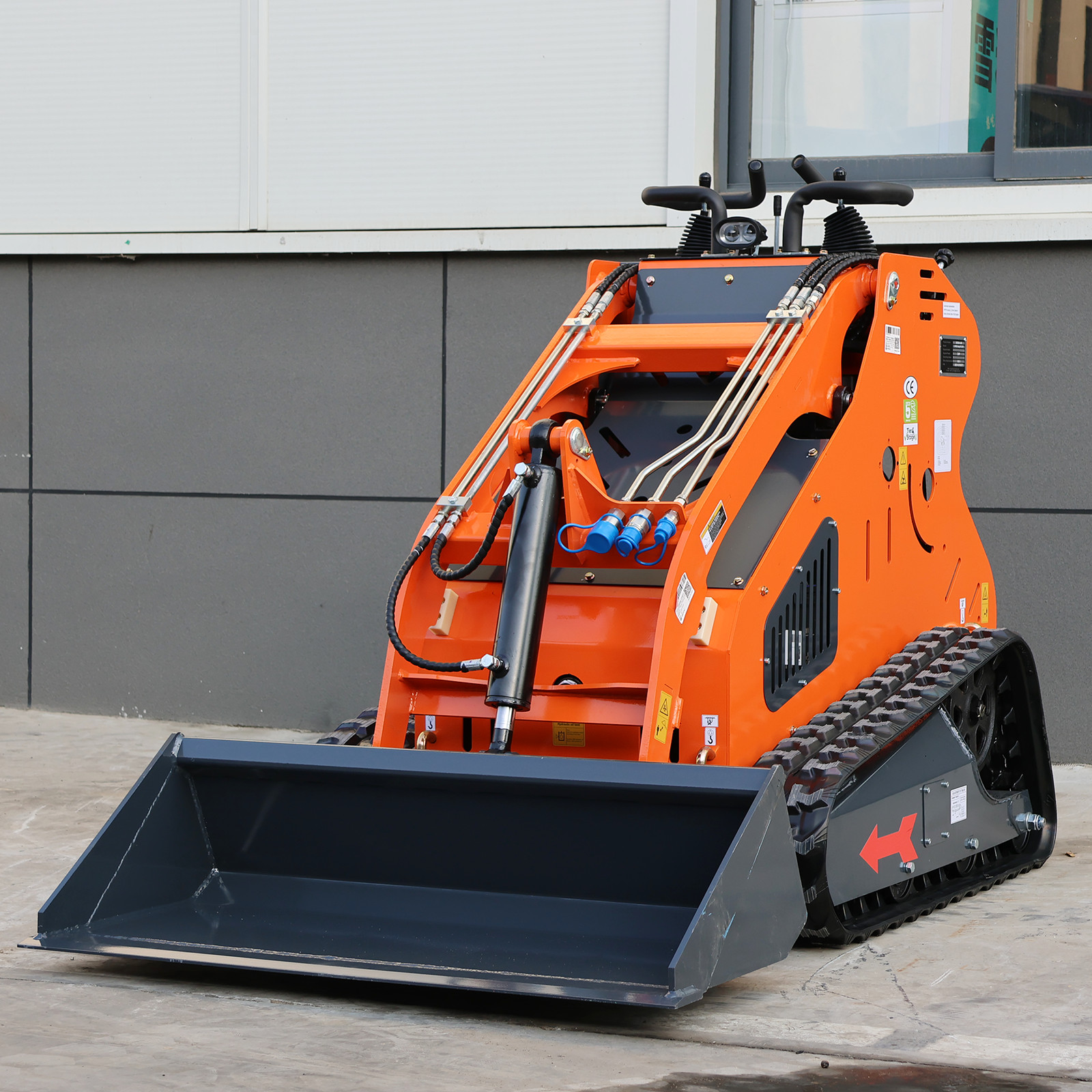 2026 Brand New 24HP Gas EPA Mini Skid Steer Loader with 8”AUGER & Pallet Fork