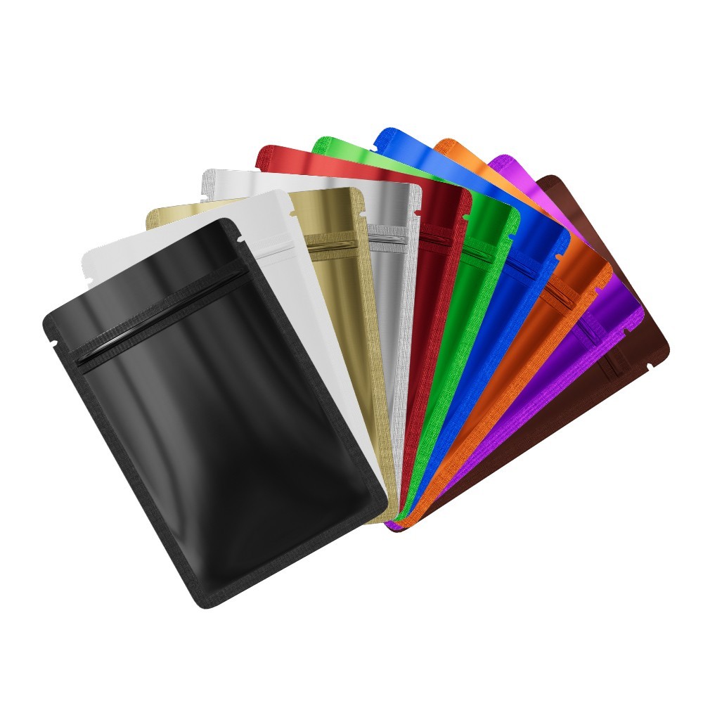 4CustomPrint Zip Seal Mylar Bags | Glossy Resealable for Sample & Candy Storage