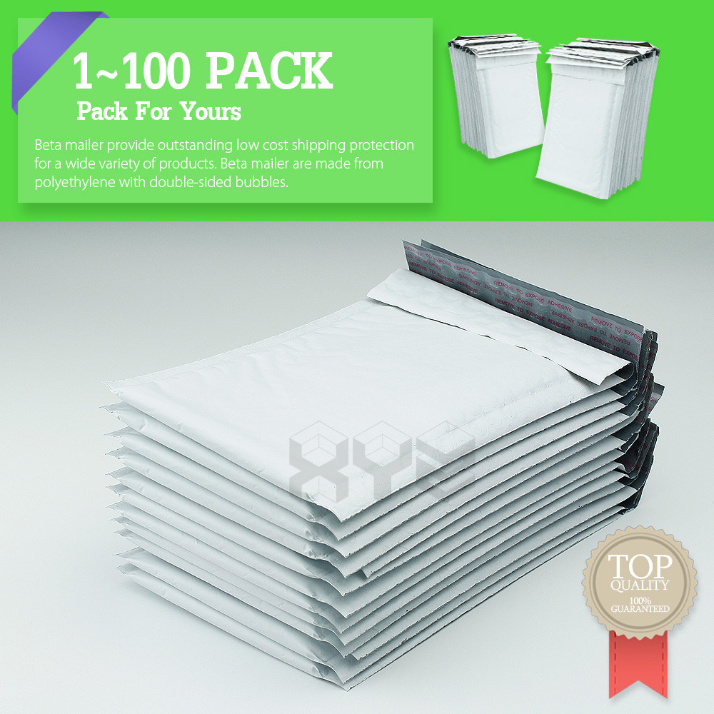 #0 6×10 6×9 Poly Bubble Mailer Padded Envelope Shipping Bags 25,50,100,250,500