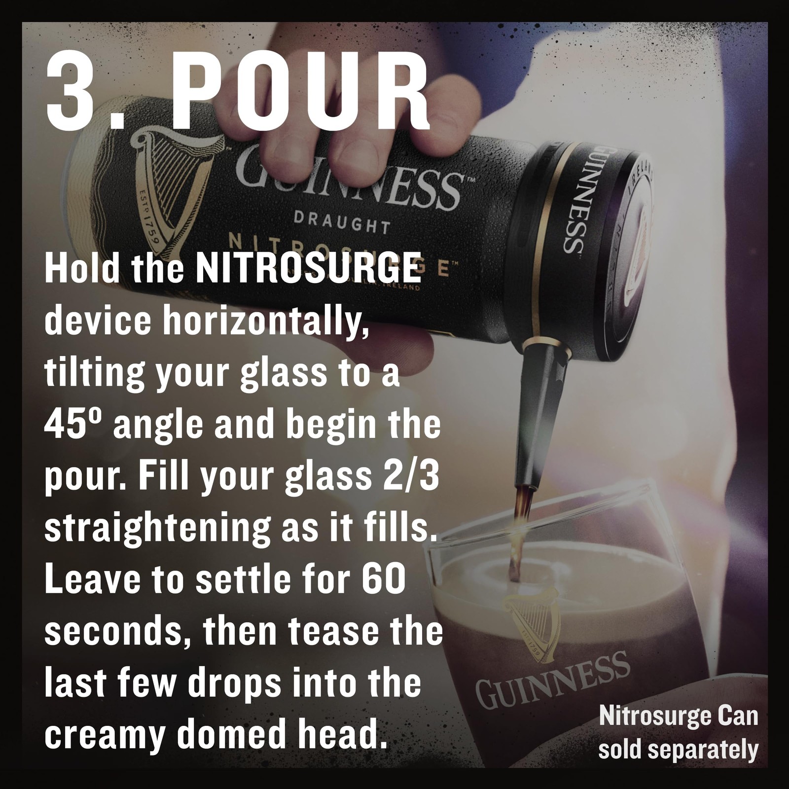 Guinness Draught Nitrosurge Device, Stout Beer, Perfect Pub One Size, Black