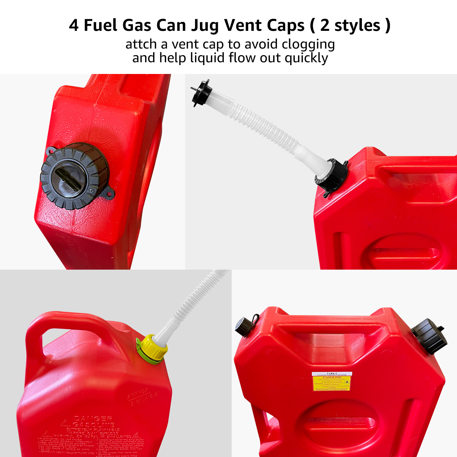 5 SETS Replacement Gas Can Spout fit Blitz, Midwest ,Scepter, Briggs&Stratton