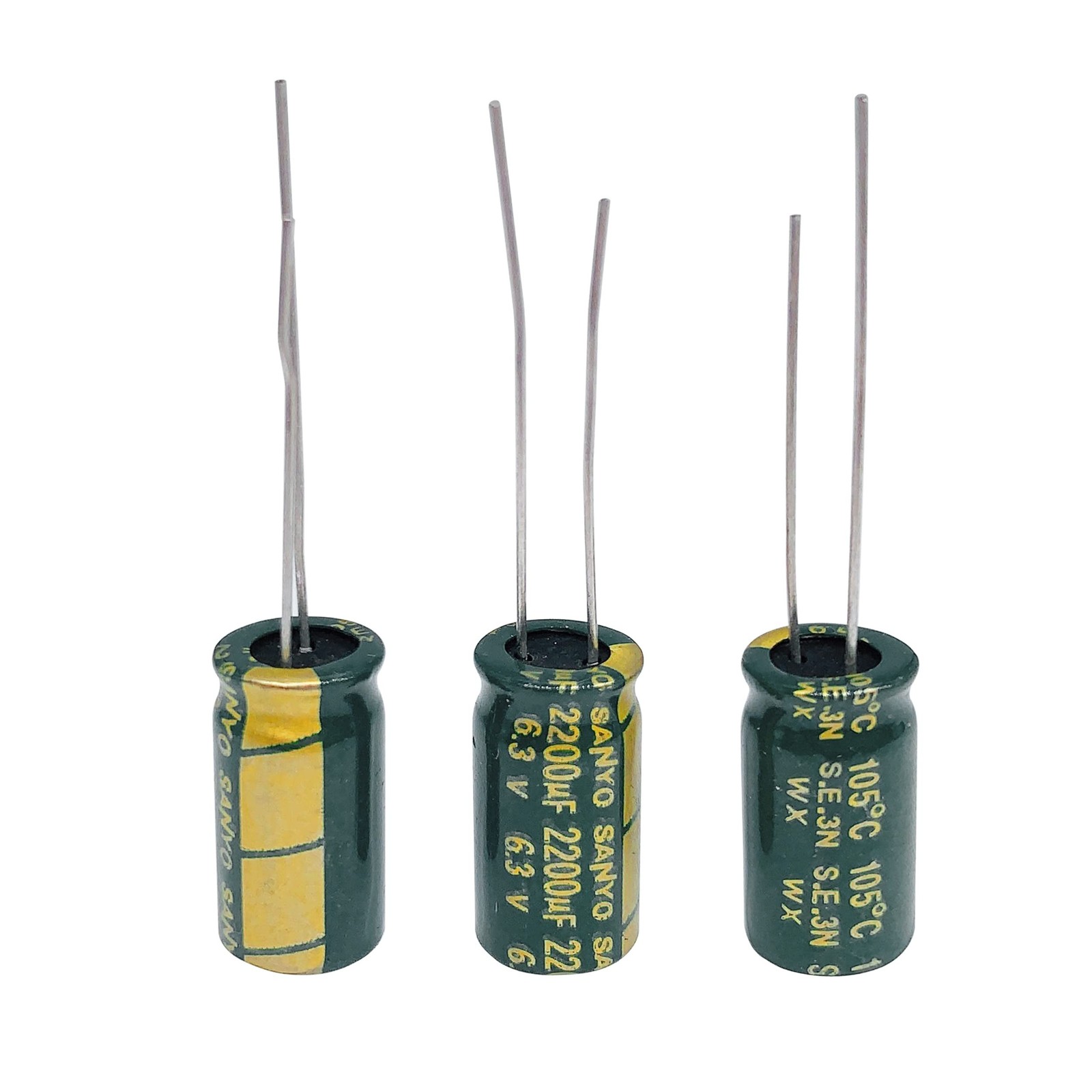 10psc 6.3V 2200UF Capacitor 8x16MM(0.31×0.63in) High Frequency Aluminum Elect…