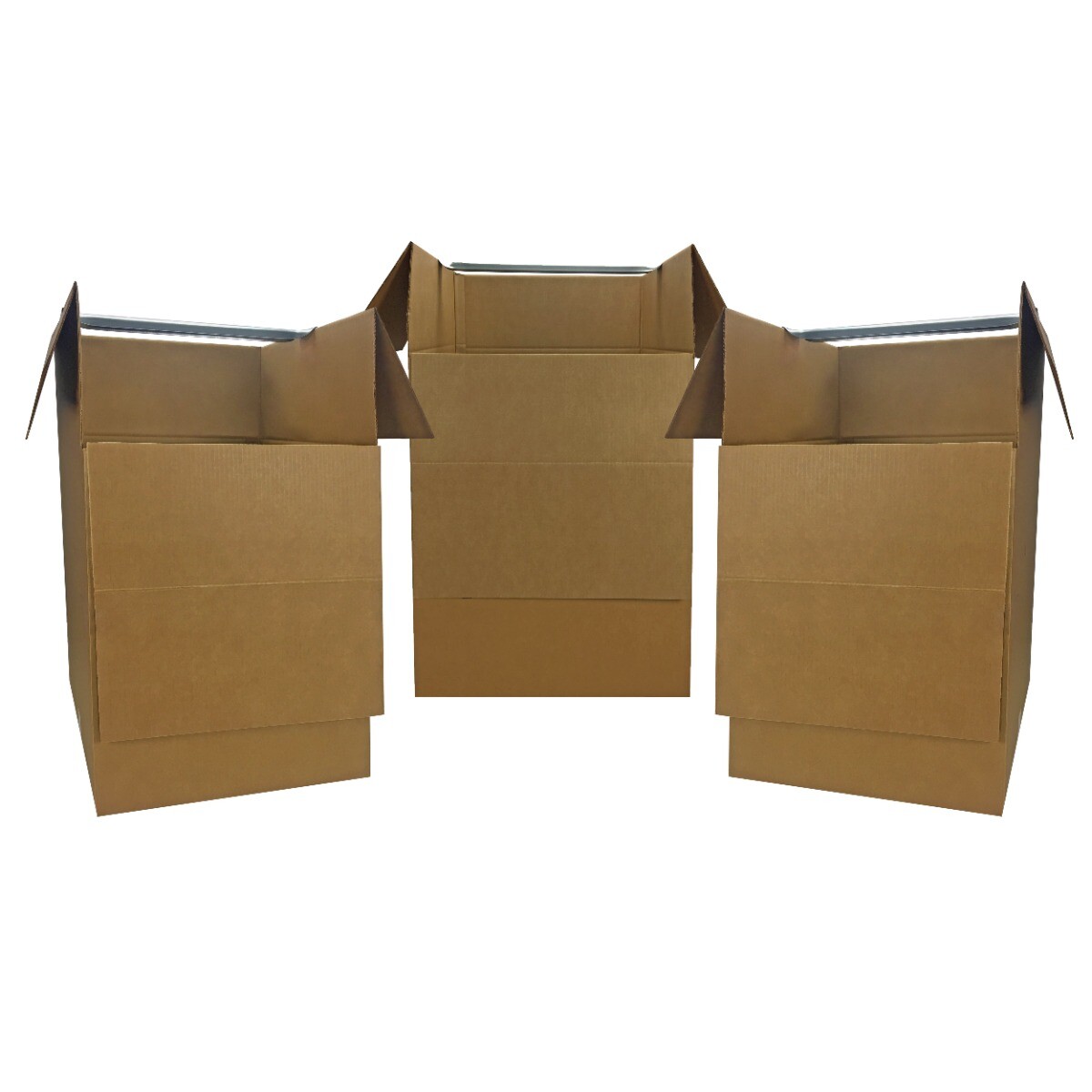 UBMOVE Large Corrugated Wardrobe Moving Boxes (Bundle of 3) 24″ x 24″ x40″