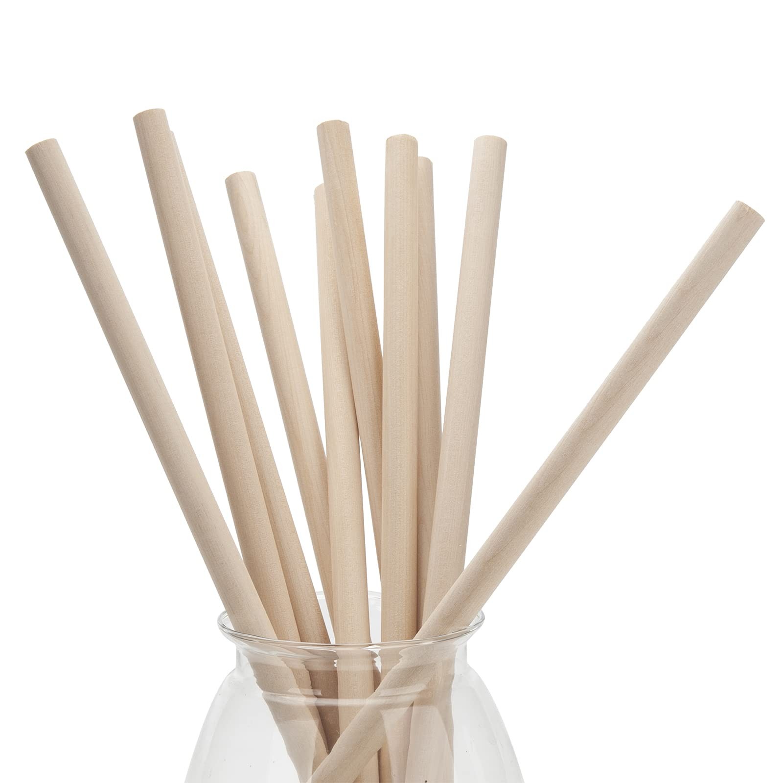 Wooden Dowel Rods Wood Dowels, 1/2″×12″-10PCS, Pack of 10 -1/2″×12″ Dowels