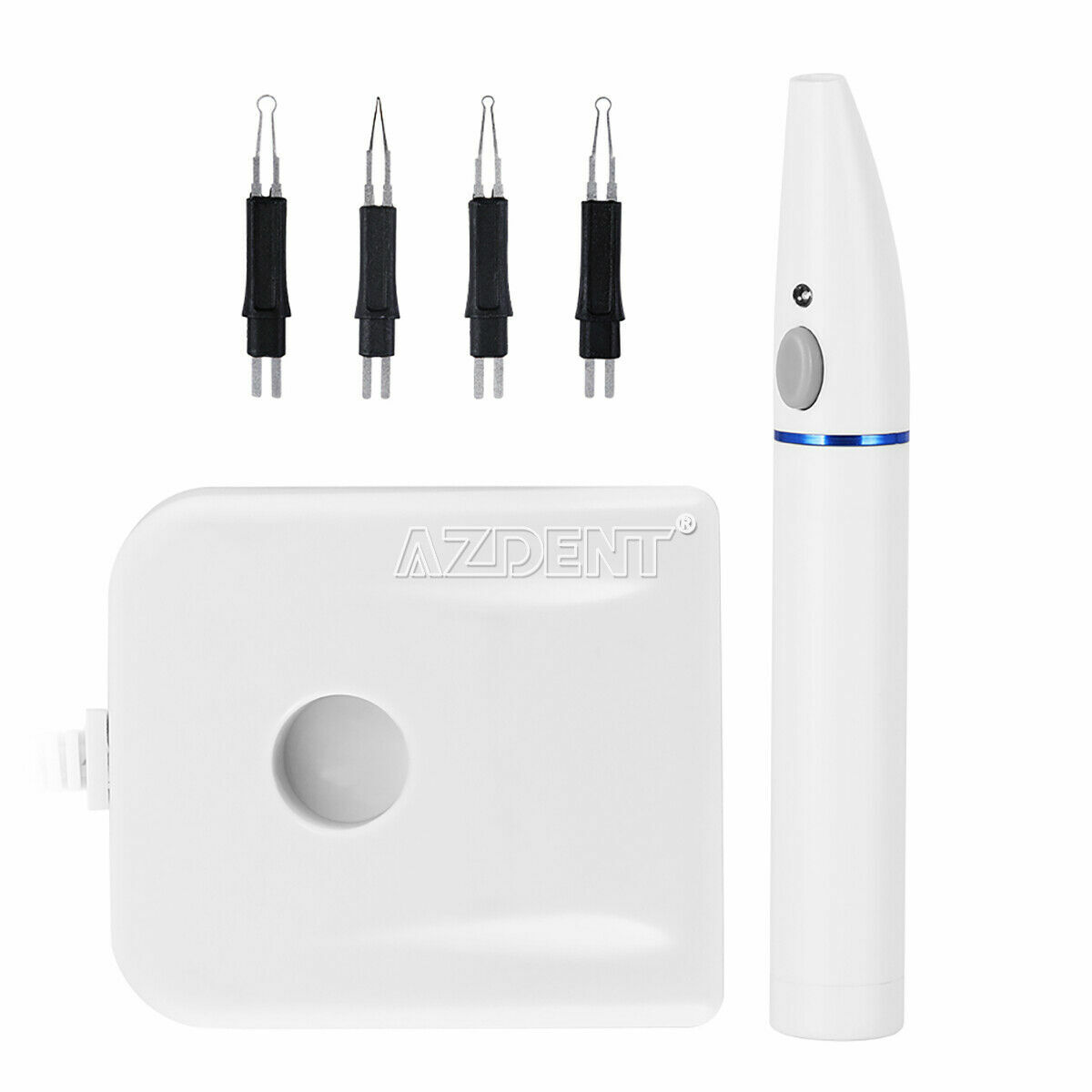 AZDENT Dental Endo Cordless Gutta Percha Tooth Gum Cutter + 4 Pcs Heat Tips