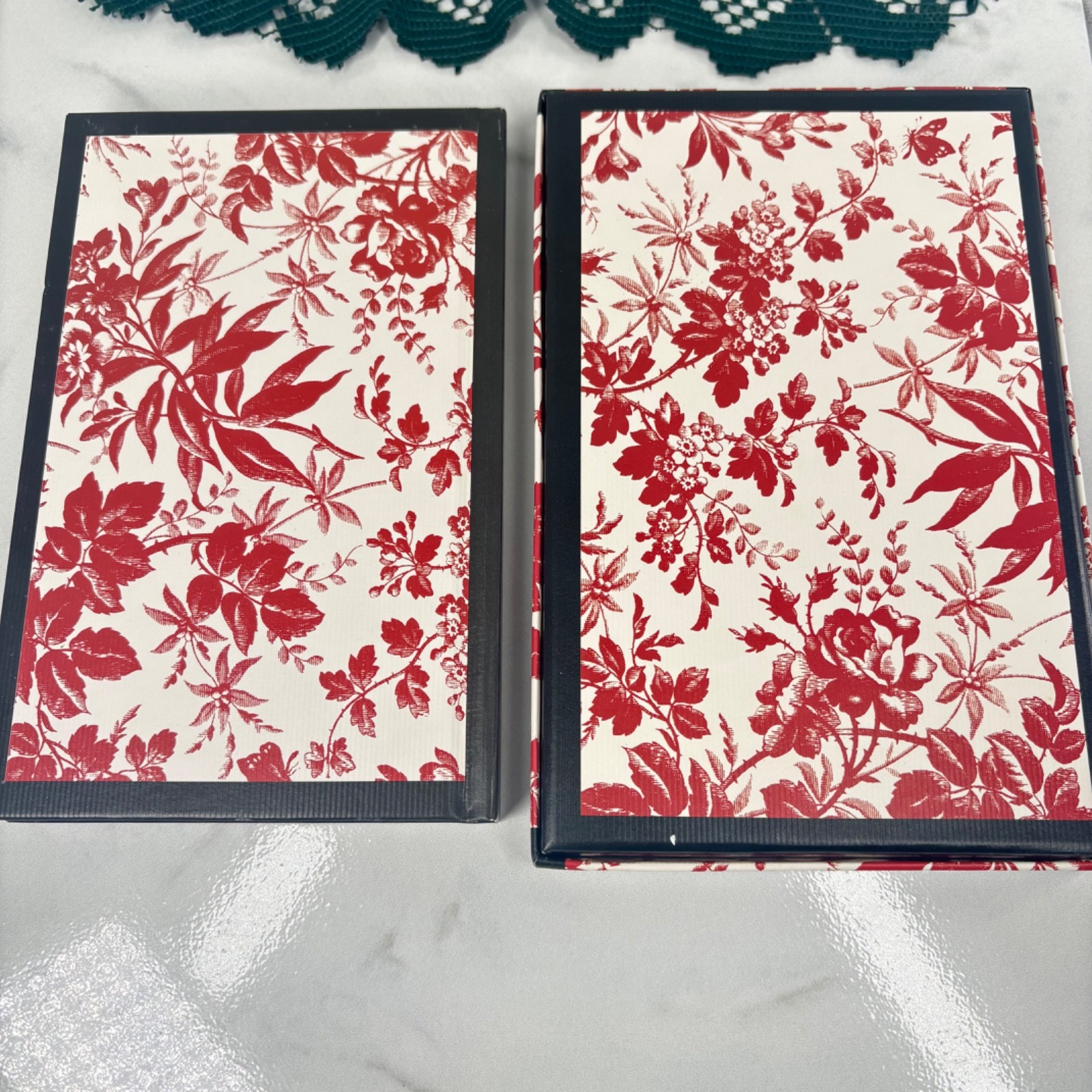 Gucci GG Red Floral Bloom Journal, Notebook, Sketch Book, Doodle Pad New w/ Box