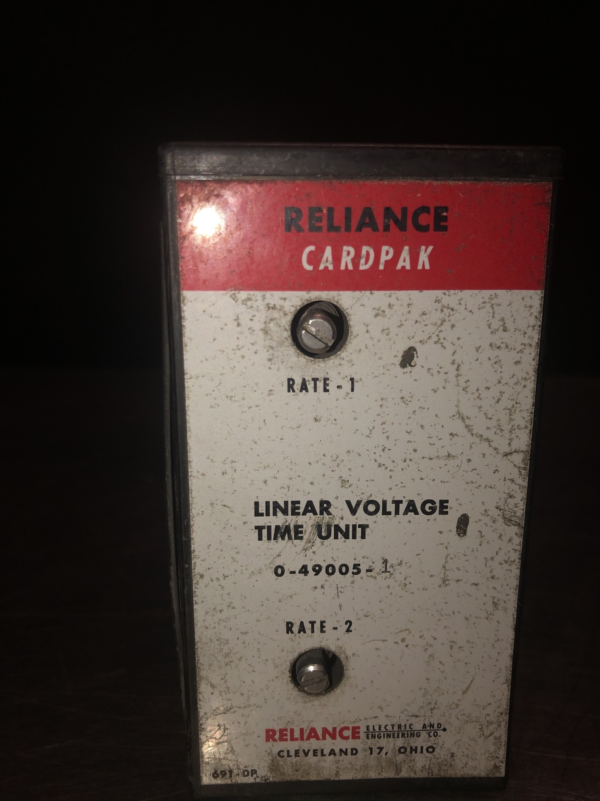 RELIANCE CARDPAK 0-49005-1 LINEAR VOLTAGE TIME UNIT