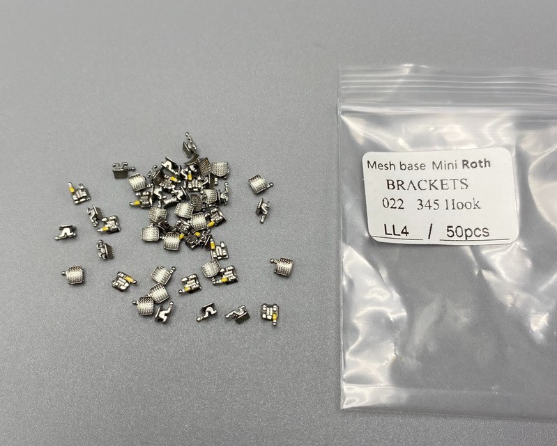 100 Pcs Dental Orthodontic Metal Brackets Mini Roth 022 345 Hooks Braces In Bulk