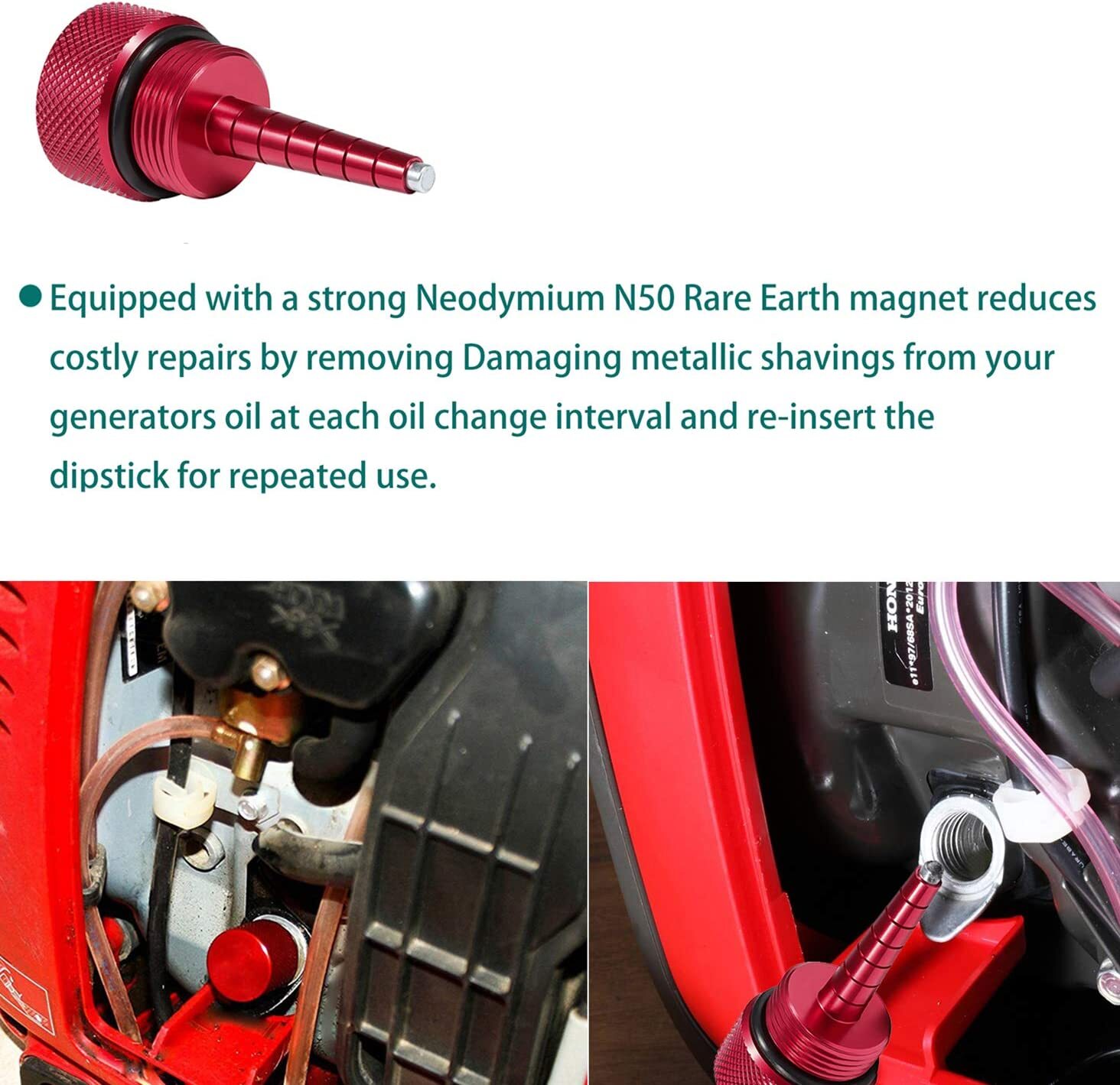 Extended Run Gas Cap Hose Oil Funnel Dipstick Kit For Honda Generator EU2200i✅