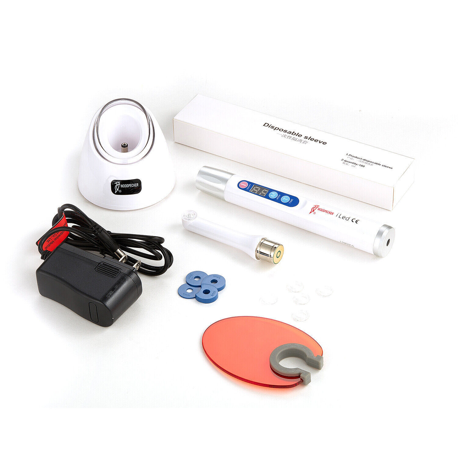 Woodpecker iLED Curing Light Dental Wireless Curing Lamp 1 Second Cure 2500mw/c㎡