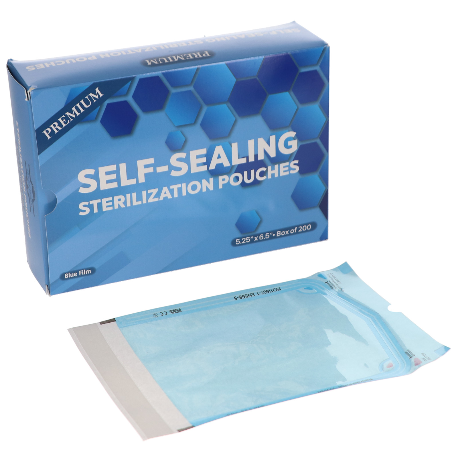House Brand Dentistry 100530 Sterilization Pouches 5.25″X6.5″ Paper Film 200/Pk