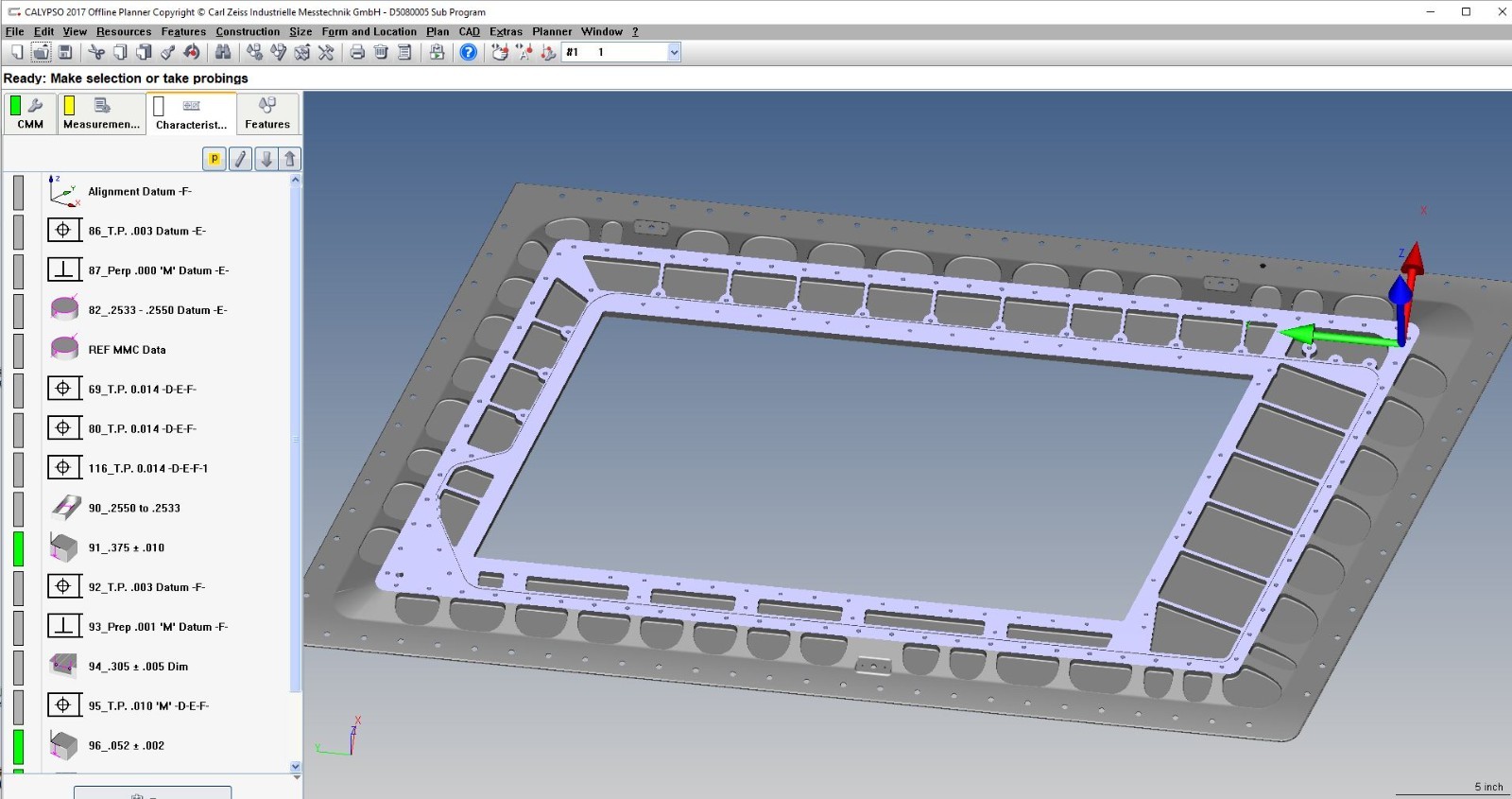 Zeiss XXT – Vast XT Calypso Programming / Hexagon PC DIMS / Mitutoyo MCOSMOS