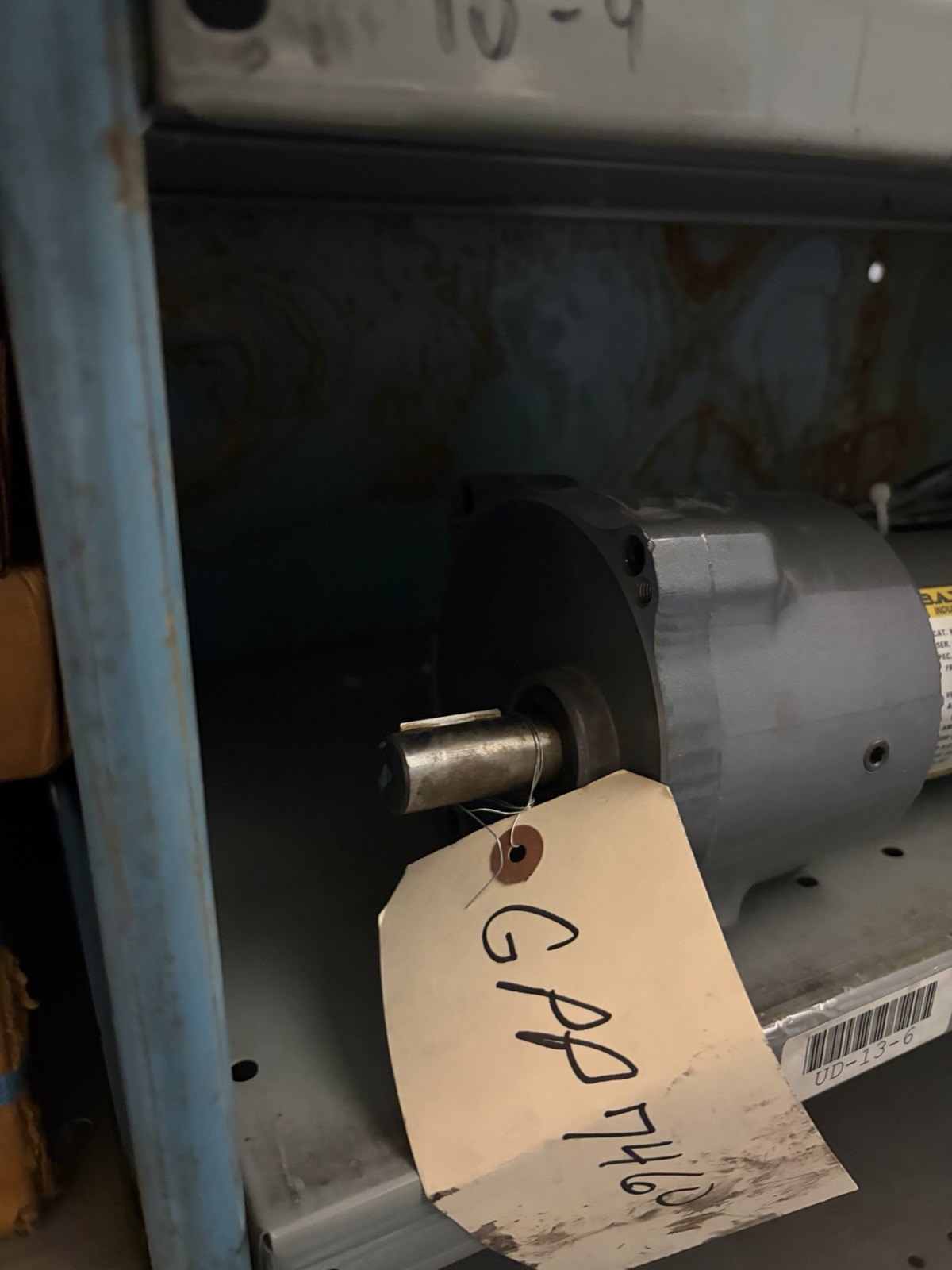 BALDOR GPP7460 1/4HP 50RPM TENV 90VDC PARALLEL GEARMOTOR USED